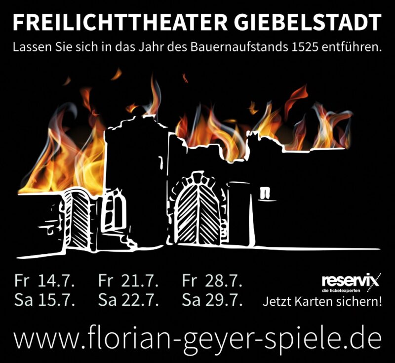 Flyer Florian-Geyer-Festspiele Giebelstadt